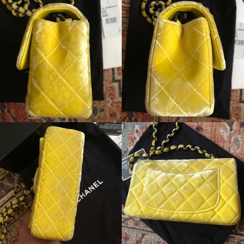 SOLD***Chanel Classic Mini Rectangular Velvet Bag - Picture 8 of 13